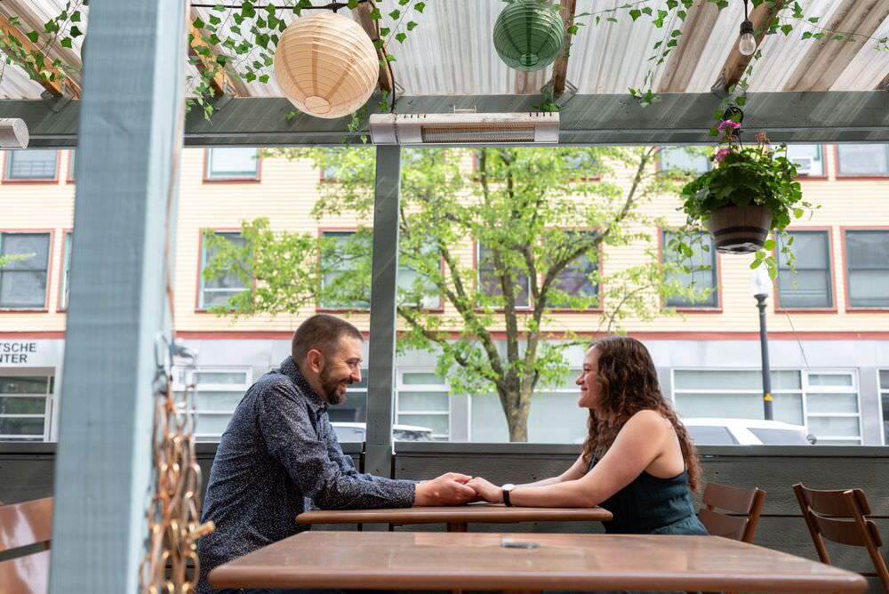 Photo from the engagement photo shoot