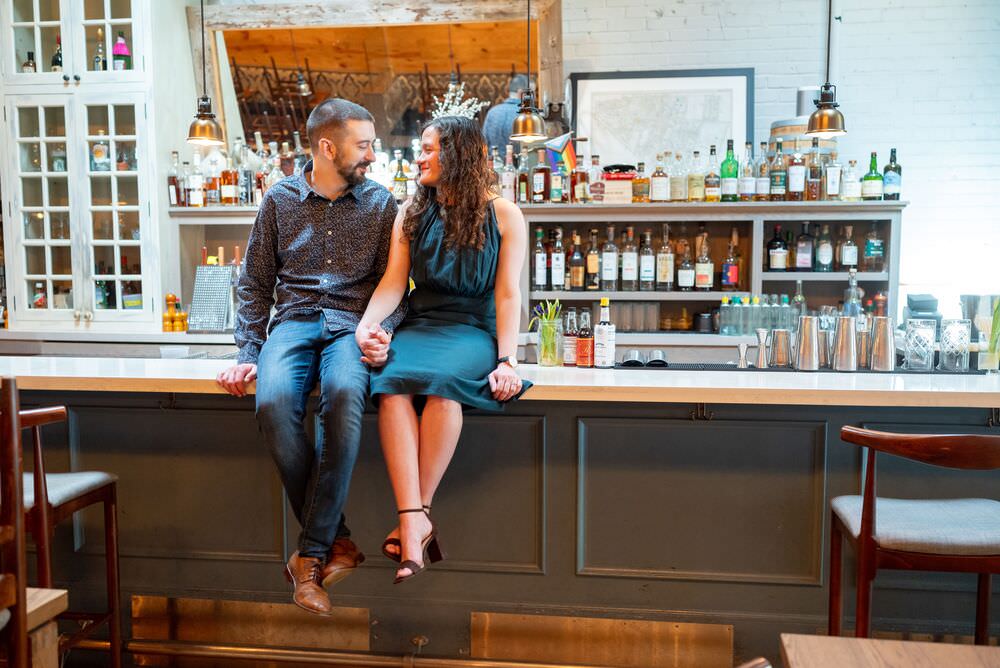 Photo from the engagement photo shoot